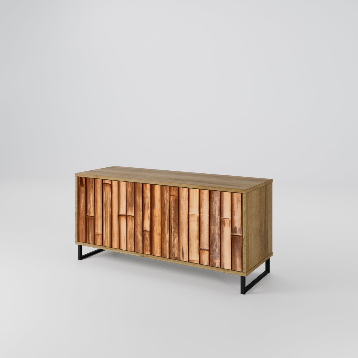 NATURAL WOOD Kompaktní dvoudveřový TV stolek