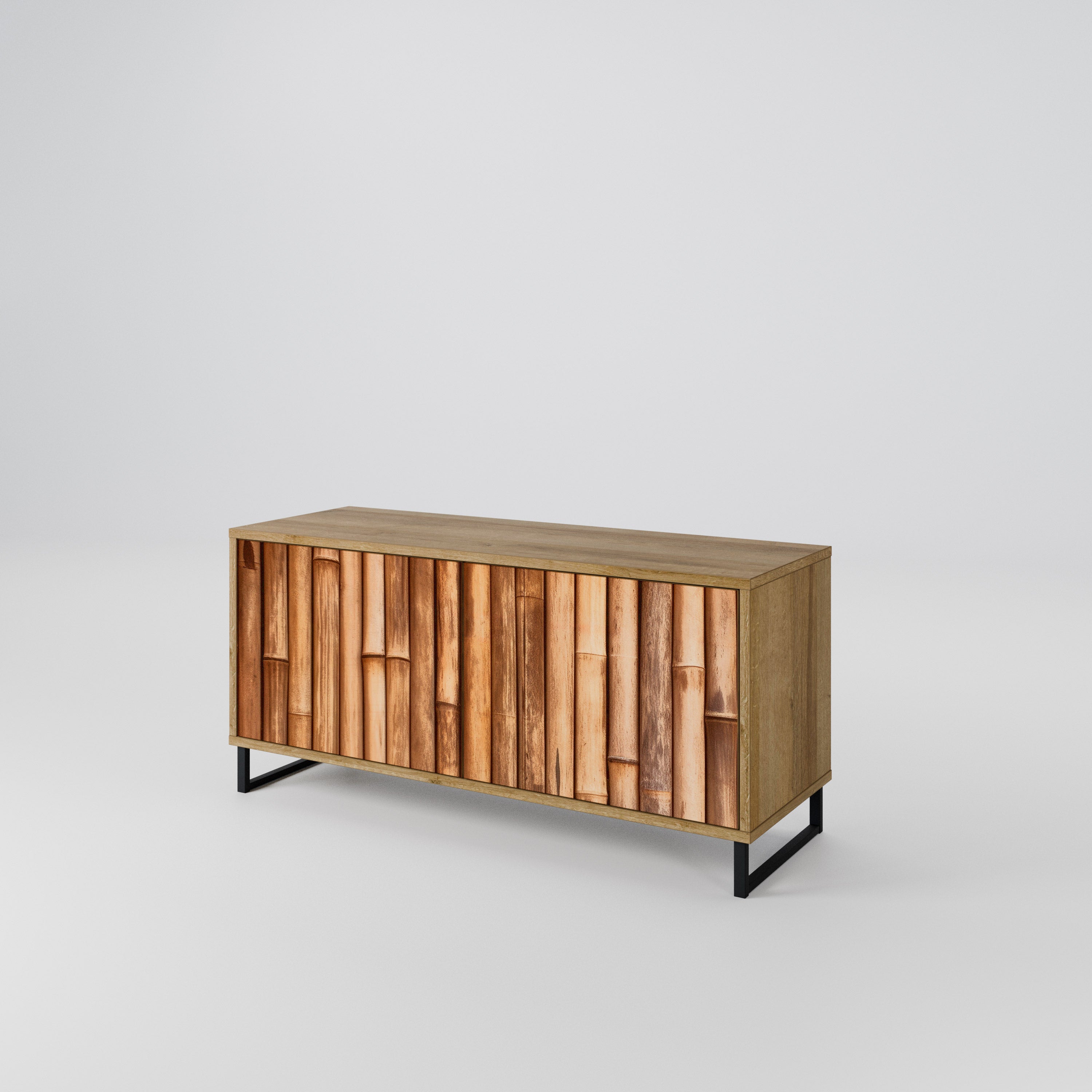 NATURAL WOOD Kompaktní dvoudveřový TV stolek