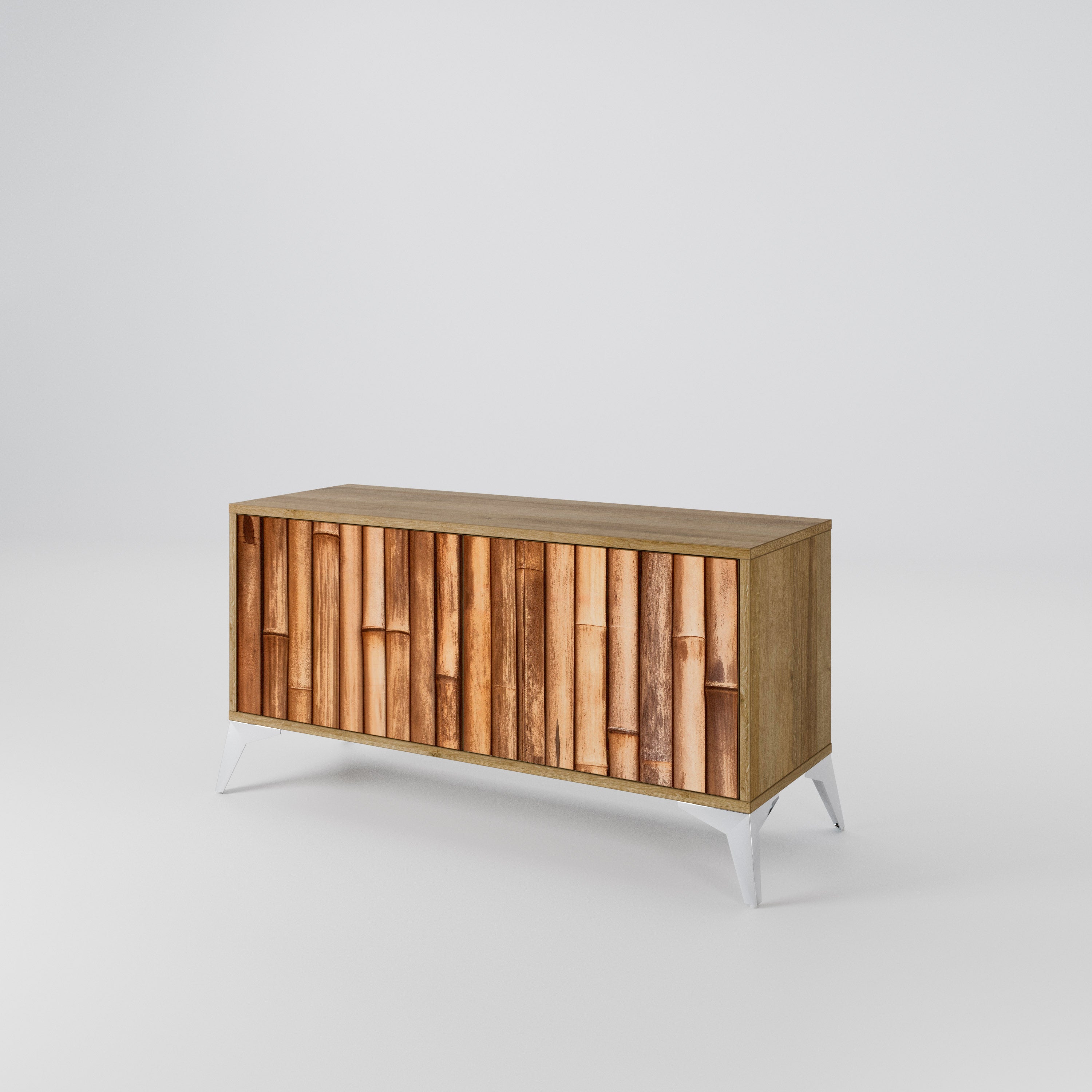 NATURAL WOOD Kompaktní dvoudveřový TV stolek