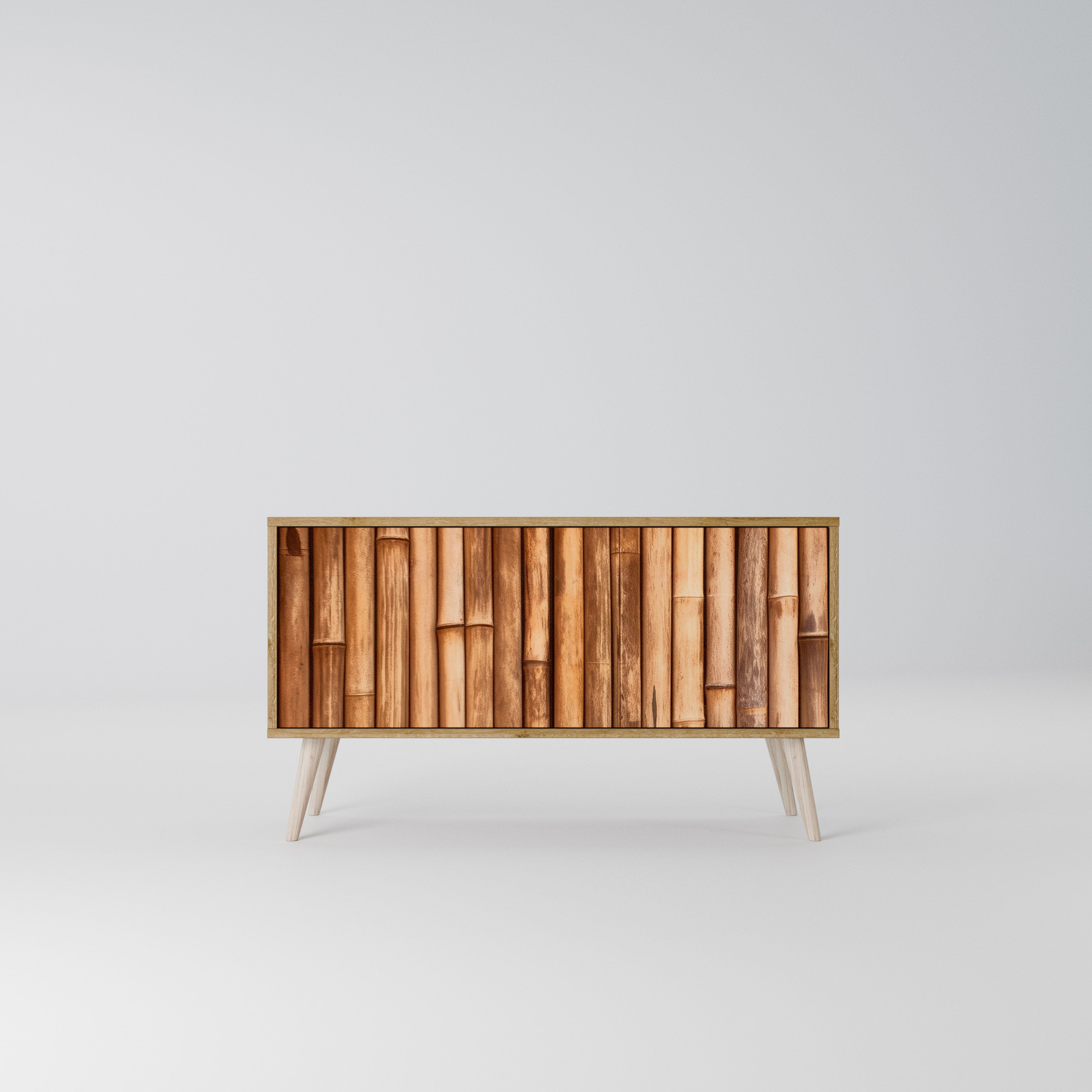 NATURAL WOOD Kompaktní dvoudveřový TV stolek