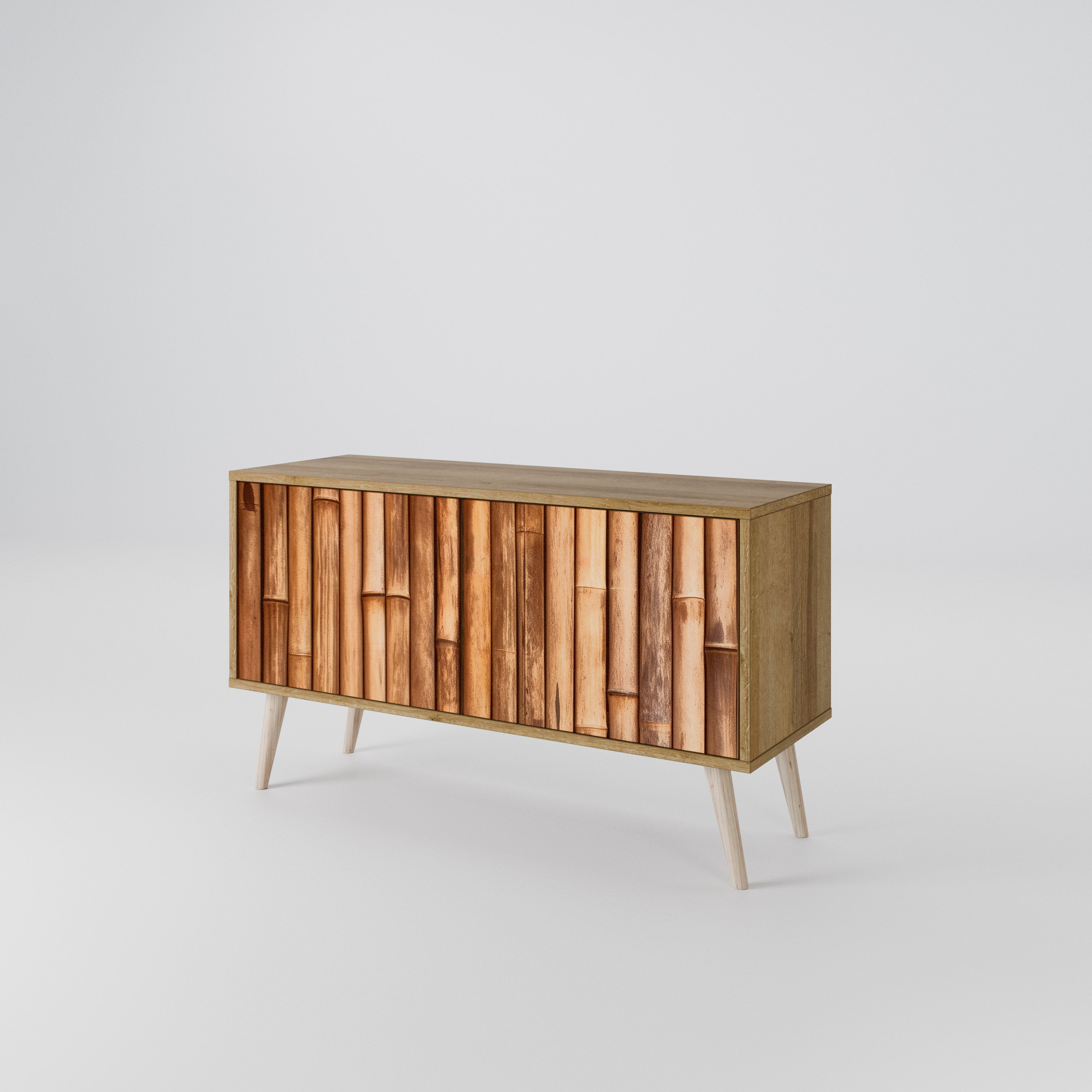 NATURAL WOOD Kompaktní dvoudveřový TV stolek