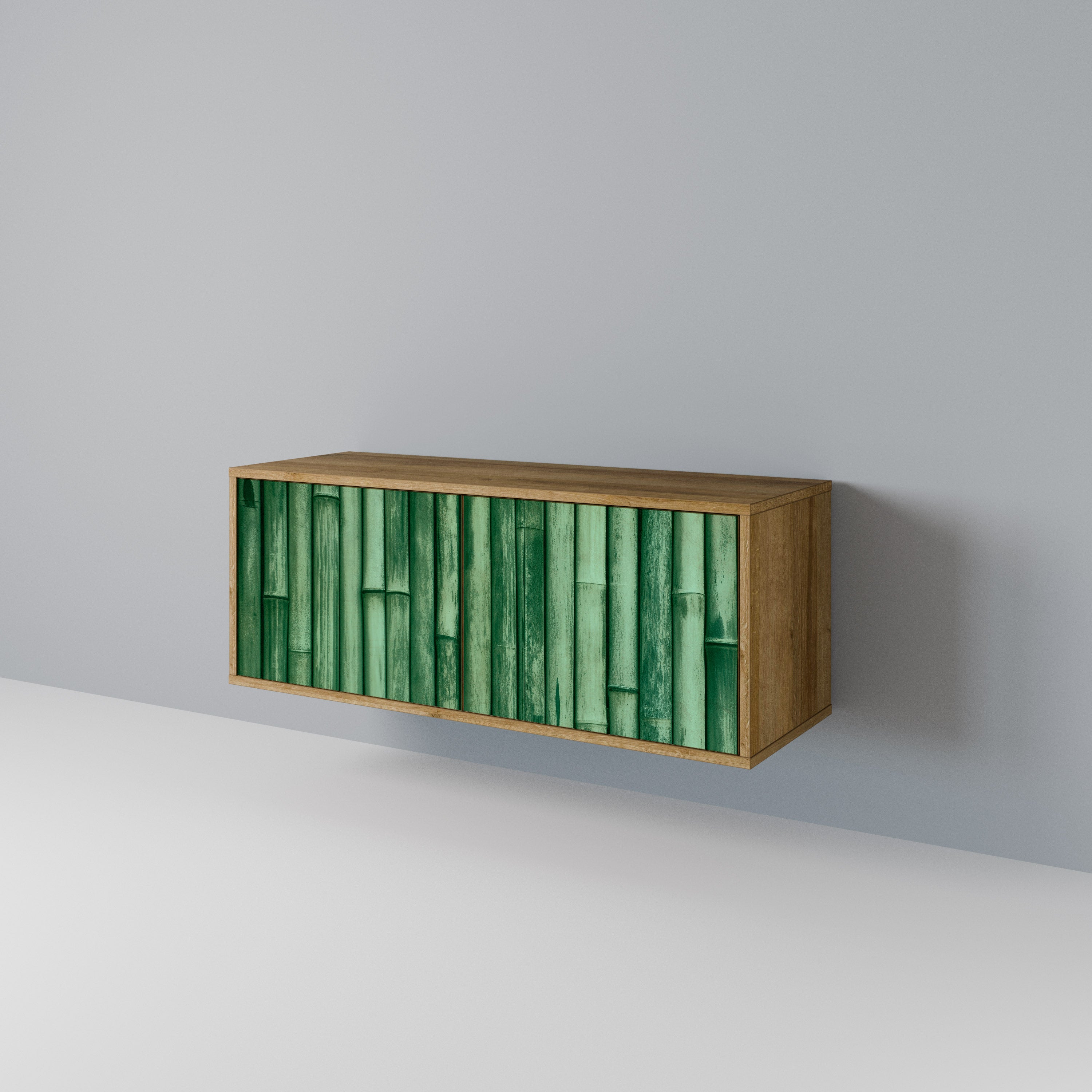 NATURAL GREEN Kompaktní dvoudveřový TV stolek