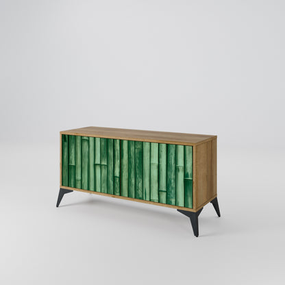 NATURAL GREEN Kompaktní dvoudveřový TV stolek