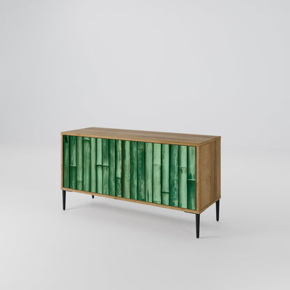 NATURAL GREEN Kompaktní dvoudveřový TV stolek