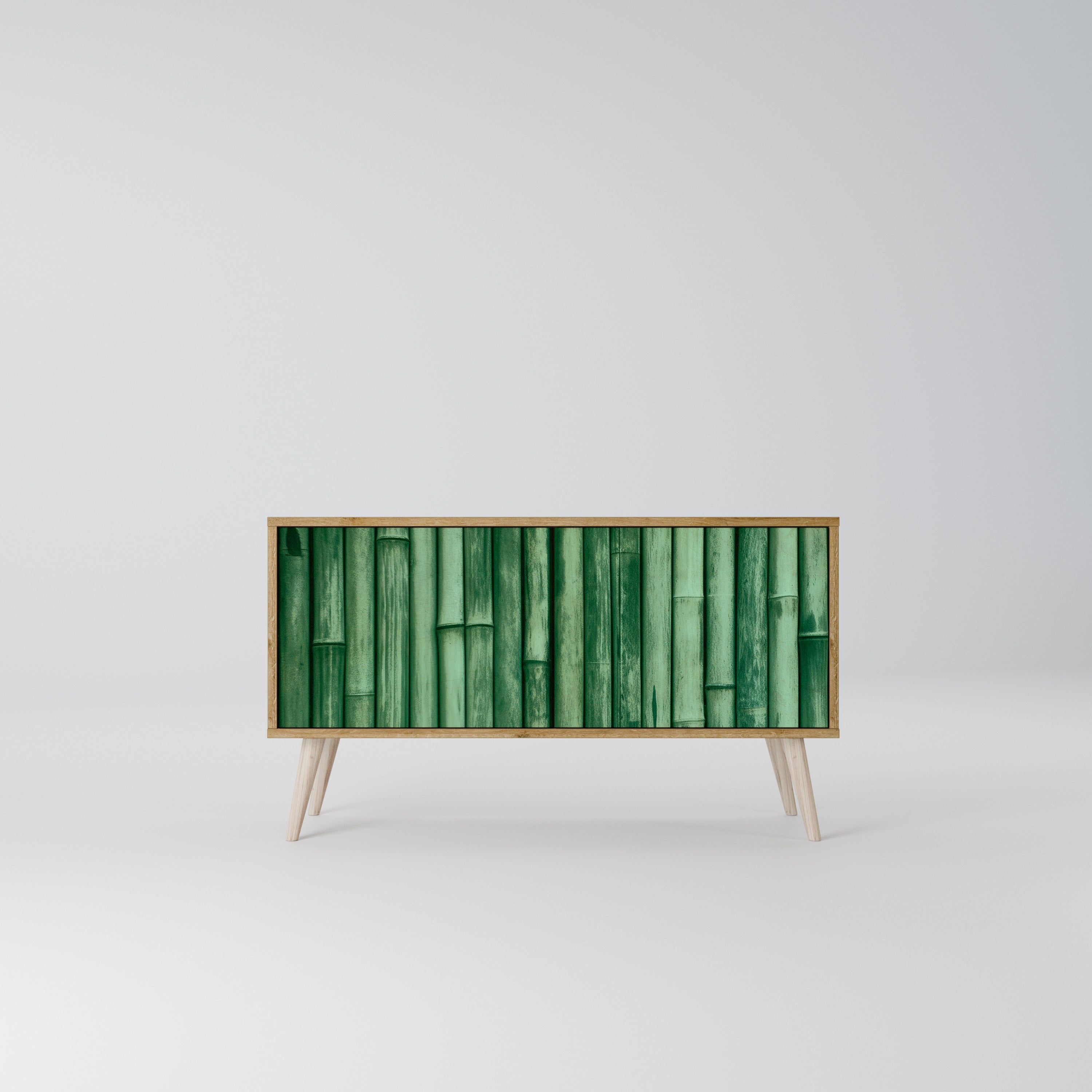 NATURAL GREEN Kompaktní dvoudveřový TV stolek