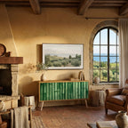 NATURAL GREEN Kompaktní dvoudveřový TV stolek