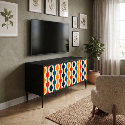 COLORFUL NOSTALGIA Kompaktní dvoudveřový TV stolek