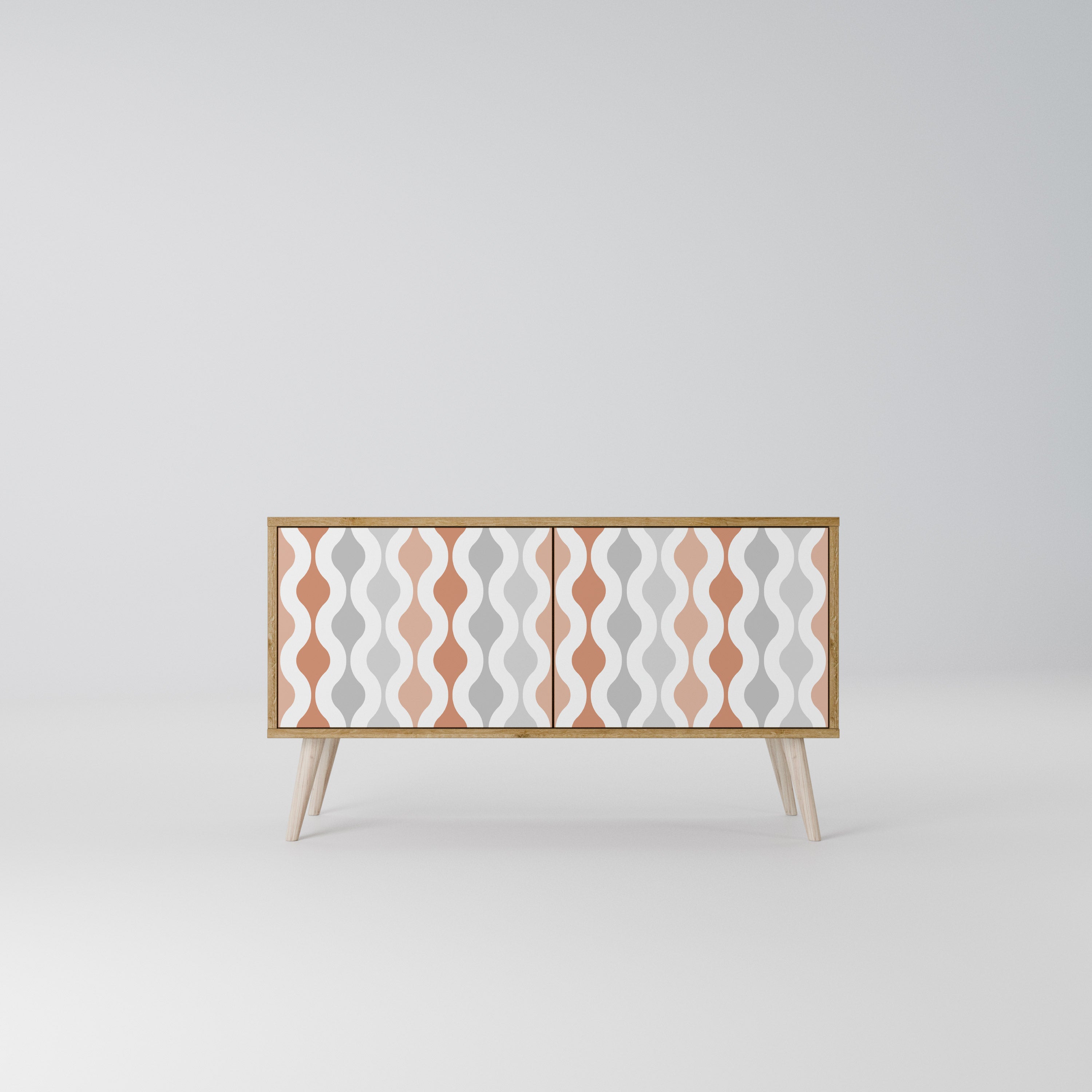 HAZY NOSTALGIA Kompaktní dvoudveřový TV stolek