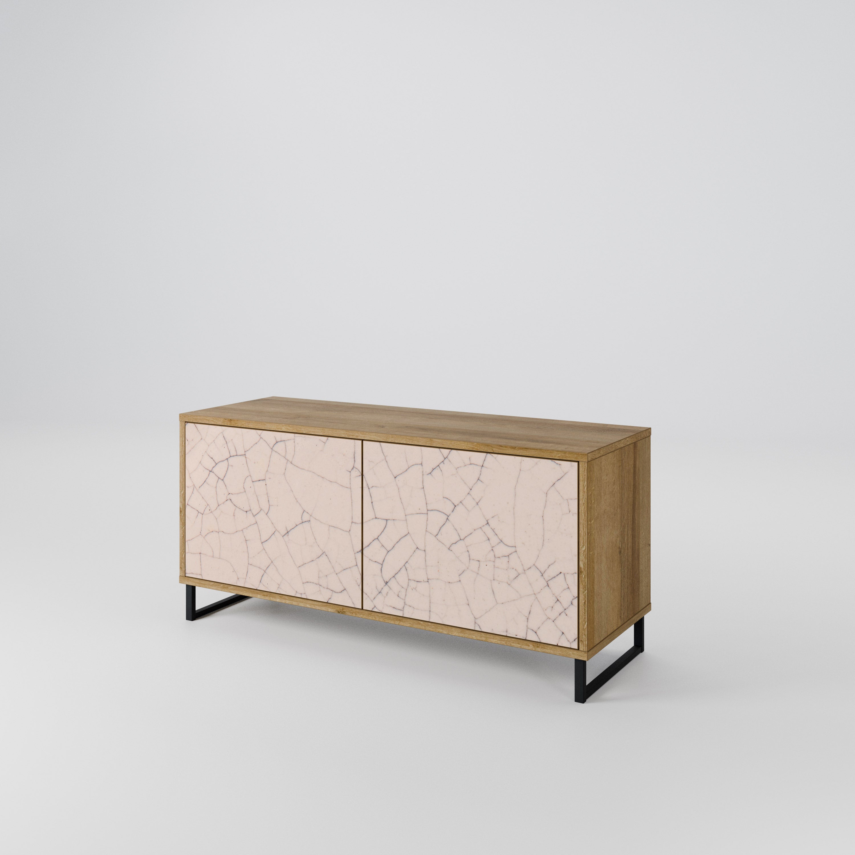 CERAMIC TEXTURE Kompaktní dvoudveřový TV stolek