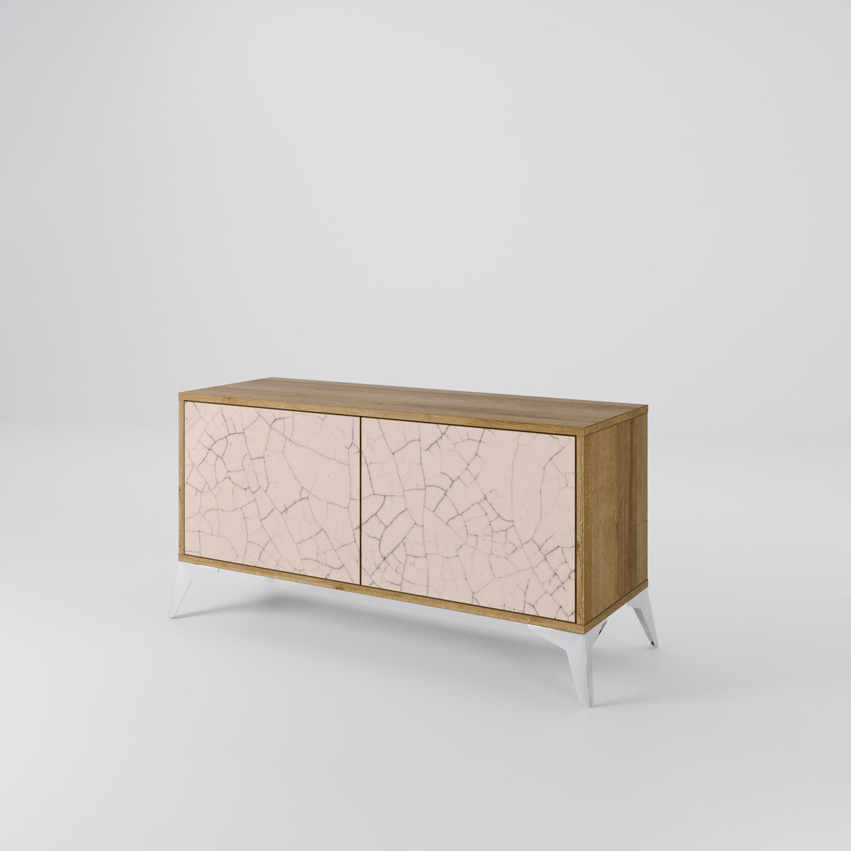 CERAMIC TEXTURE Kompaktní dvoudveřový TV stolek