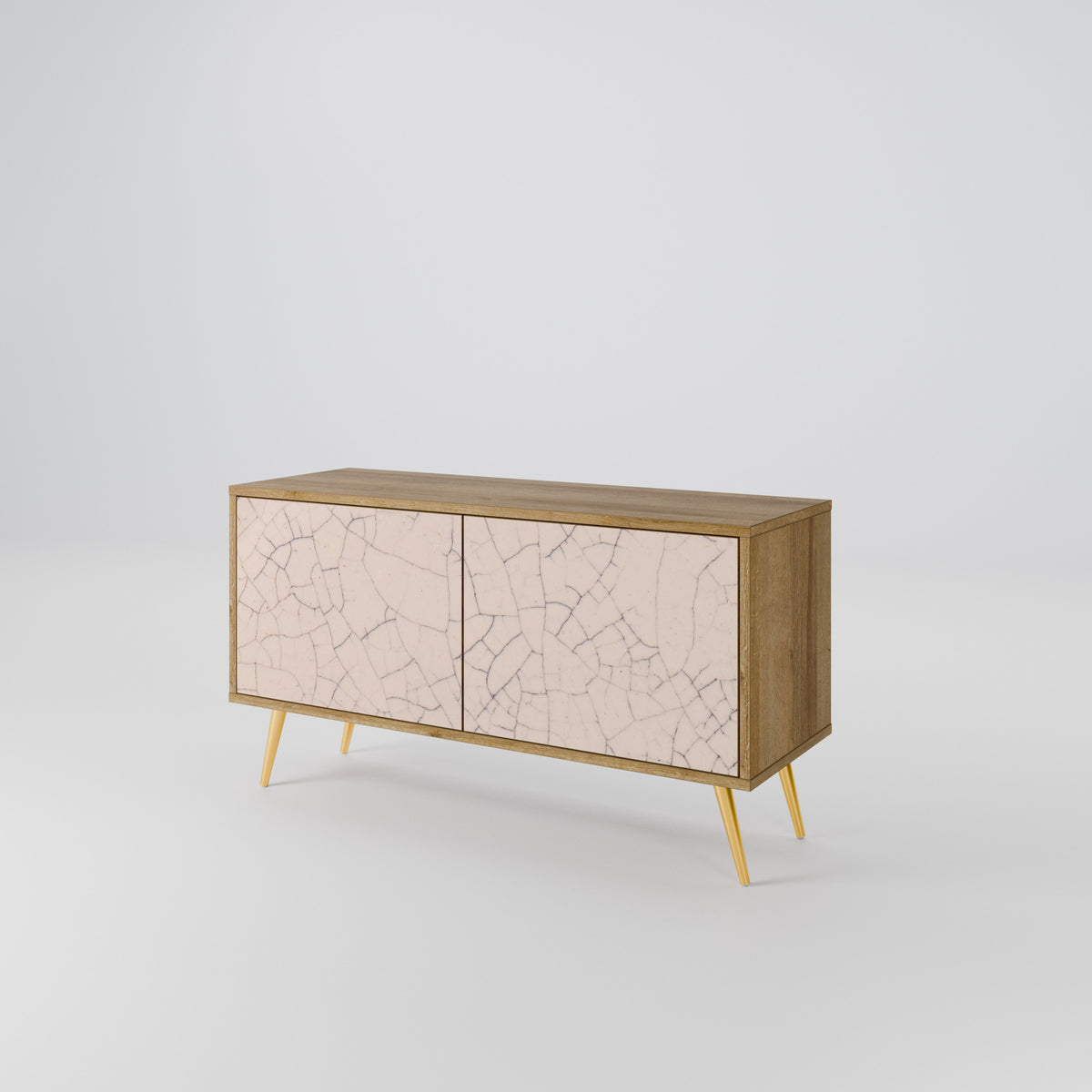 CERAMIC TEXTURE Kompaktní dvoudveřový TV stolek