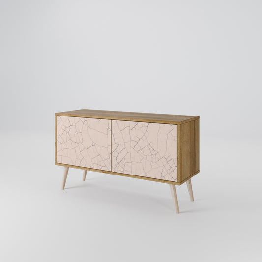 CERAMIC TEXTURE Kompaktní dvoudveřový TV stolek