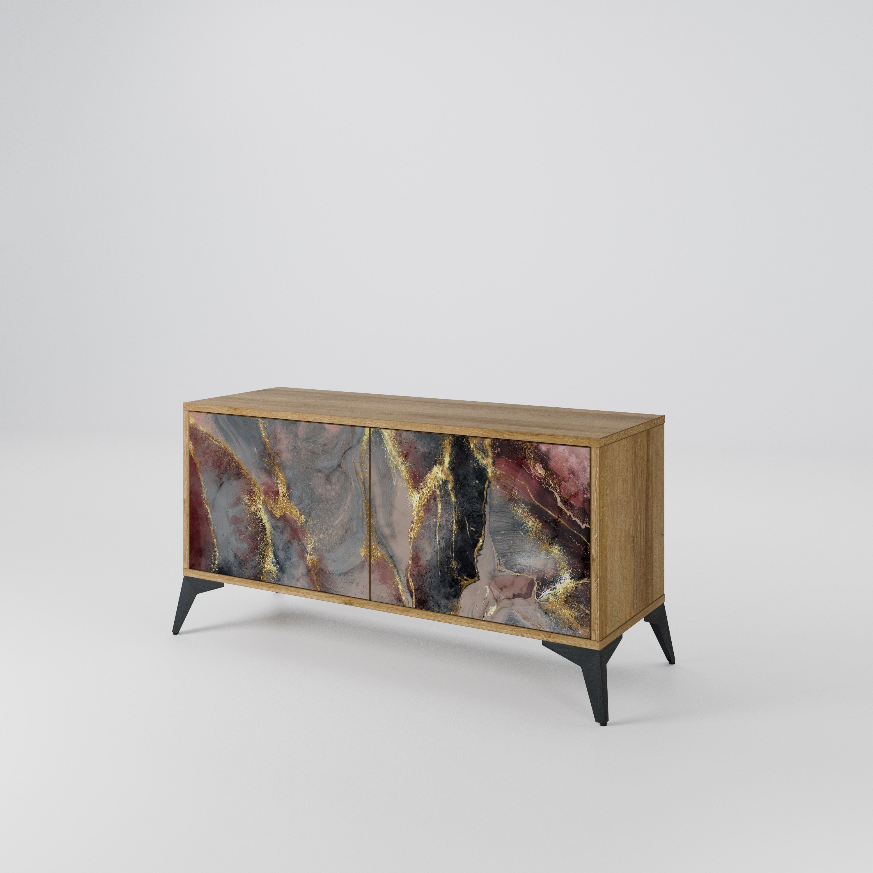 GOLDEN TIDES Kompaktní dvoudveřový TV stolek