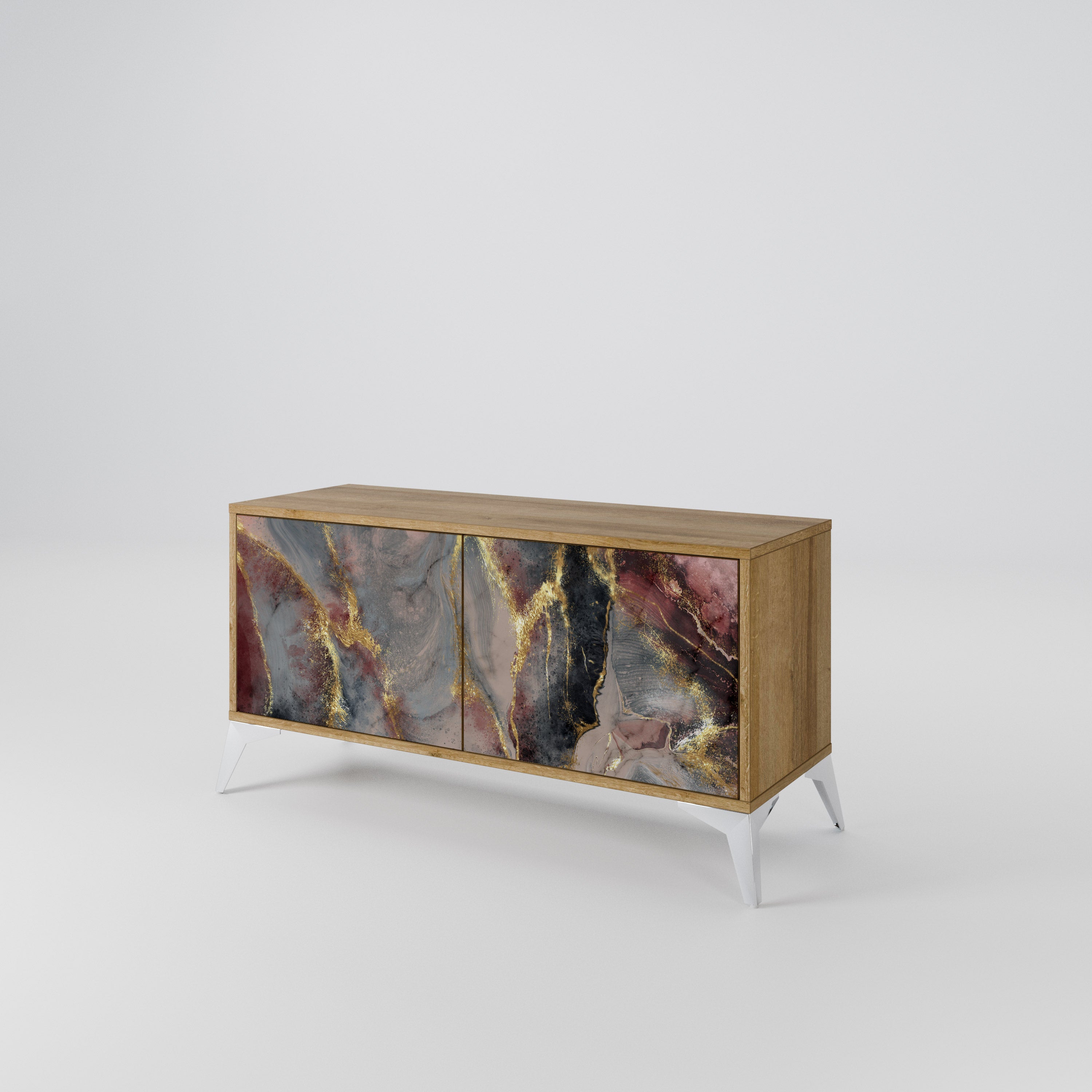 GOLDEN TIDES Kompaktní dvoudveřový TV stolek