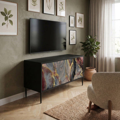 GOLDEN TIDES Kompaktní dvoudveřový TV stolek