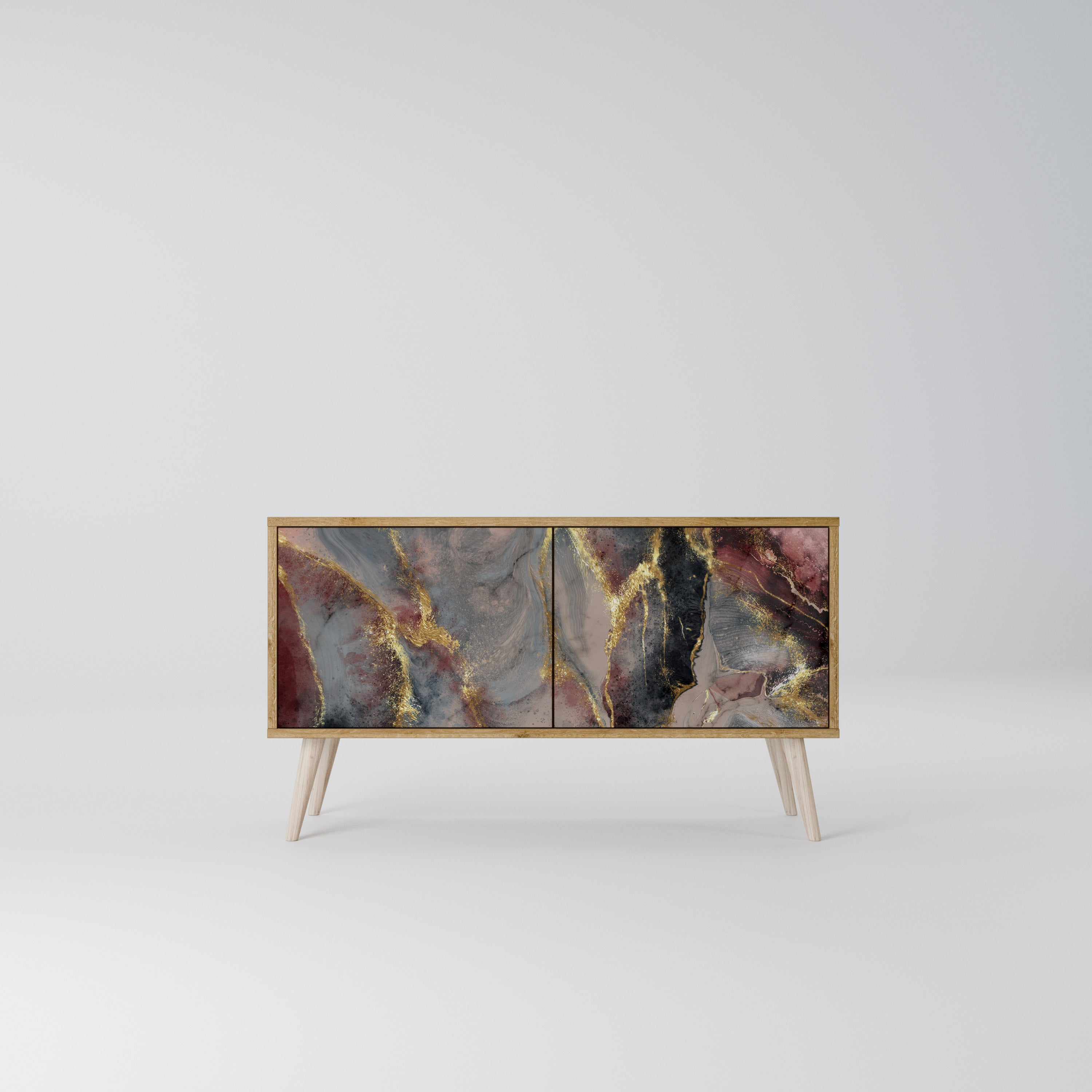 GOLDEN TIDES Kompaktní dvoudveřový TV stolek