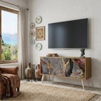 GOLDEN TIDES Kompaktní dvoudveřový TV stolek