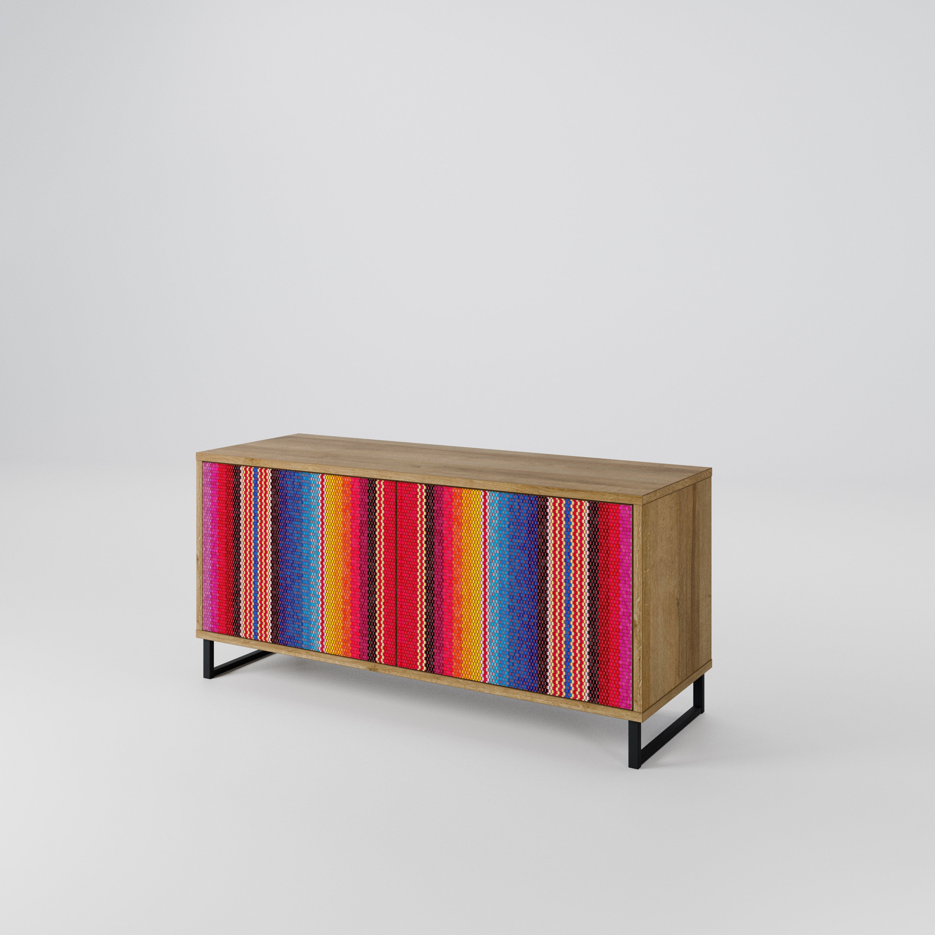 ETHNIC MEXICAN Compact 2-Door TV Cabinet