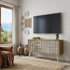 SLIGHTLY BLURRED Kompaktní dvoudveřový TV stolek