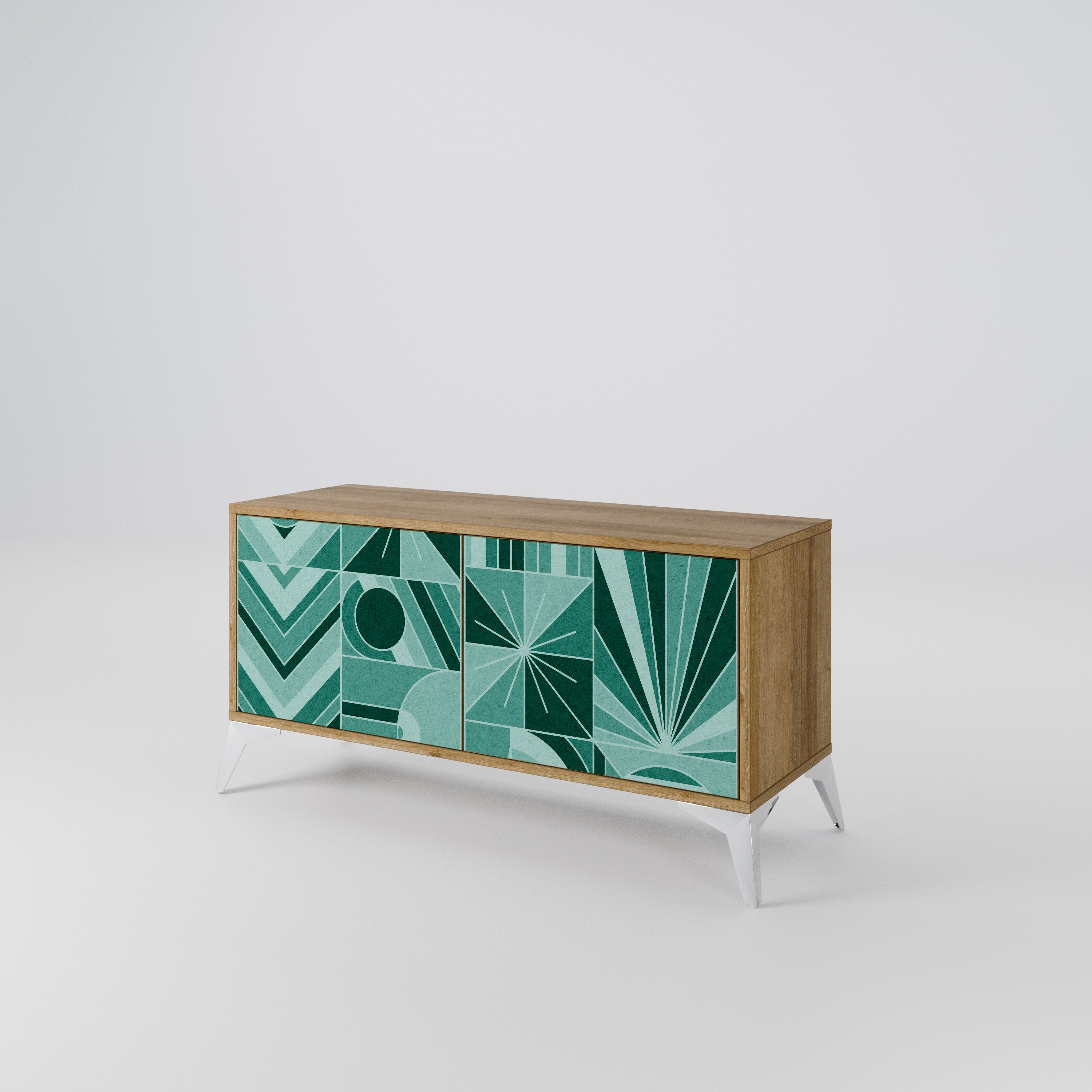 HARMONIC GRID Kompaktní dvoudveřový TV stolek