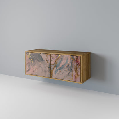 GILDED SWIRLS Kompaktní dvoudveřový TV stolek