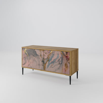 GILDED SWIRLS Kompaktní dvoudveřový TV stolek