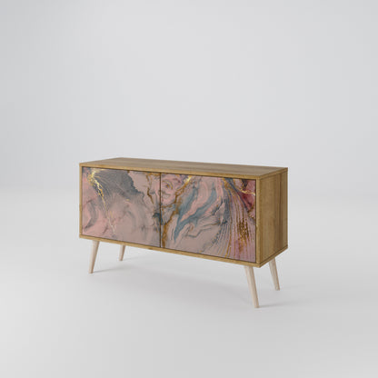 GILDED SWIRLS Kompaktní dvoudveřový TV stolek