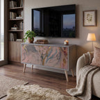 GILDED SWIRLS Kompaktní dvoudveřový TV stolek