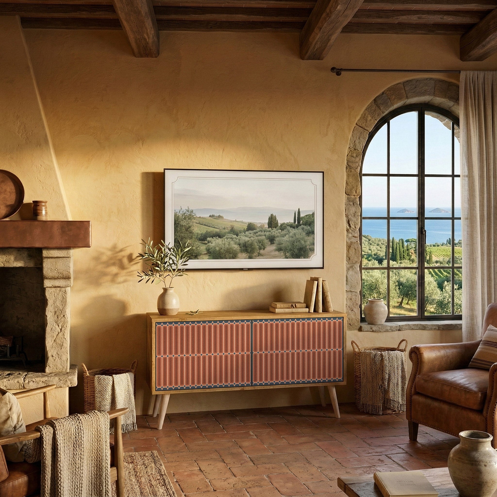 HYPNOTIC GATE Kompaktní dvoudveřový TV stolek