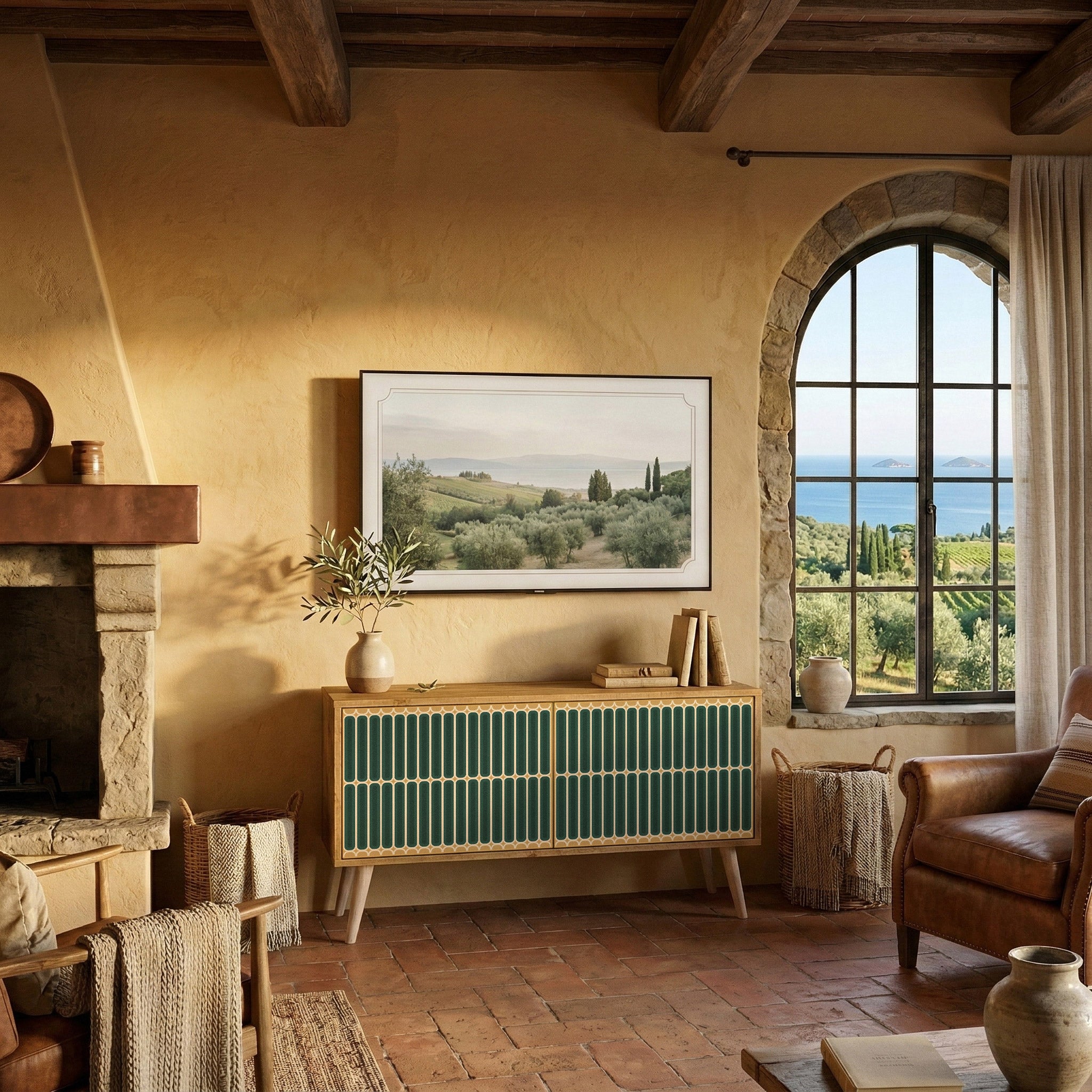 ILUSION GATE Kompaktní dvoudveřový TV stolek