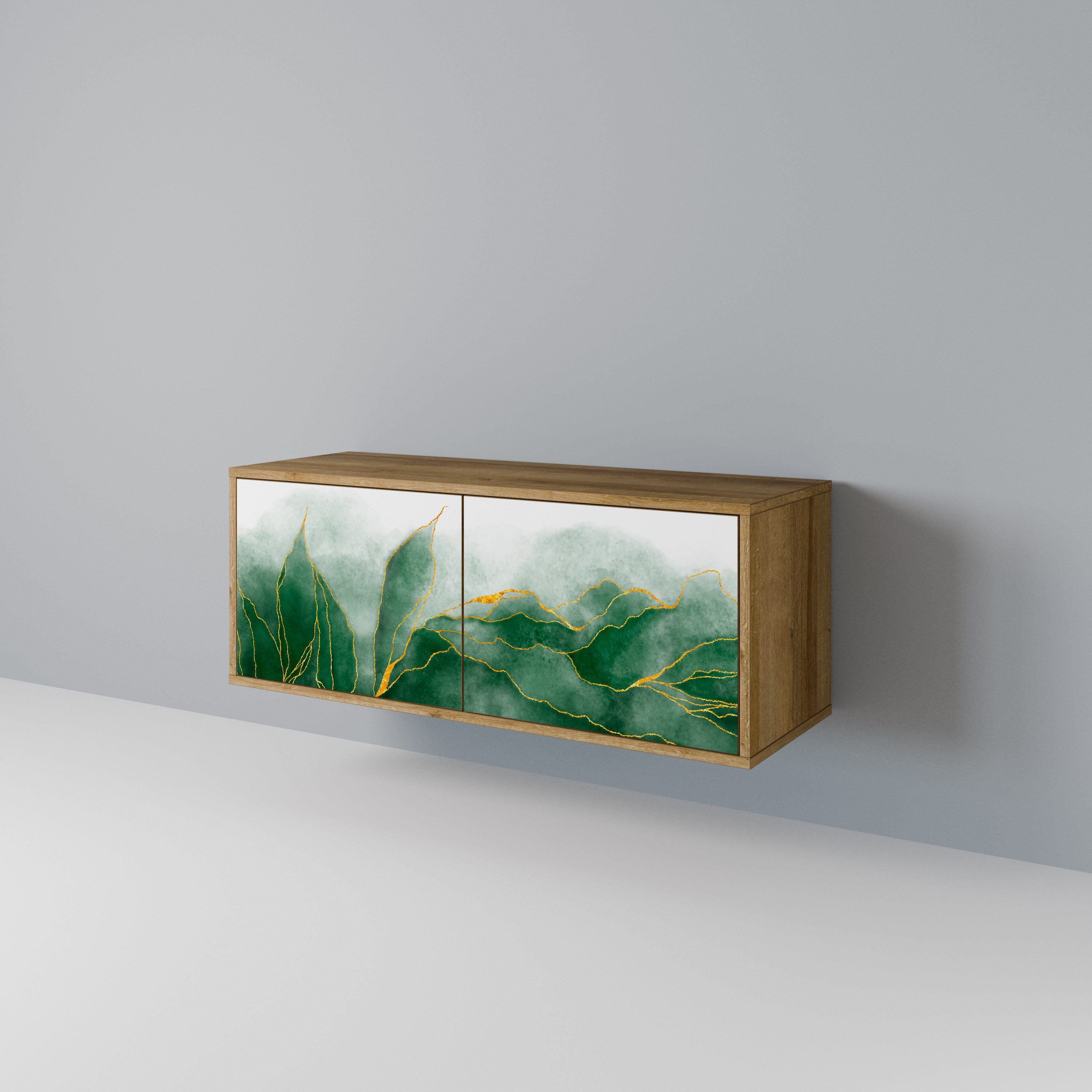 EXPENSIVE NATURE Compact 2-Door TV Cabinet