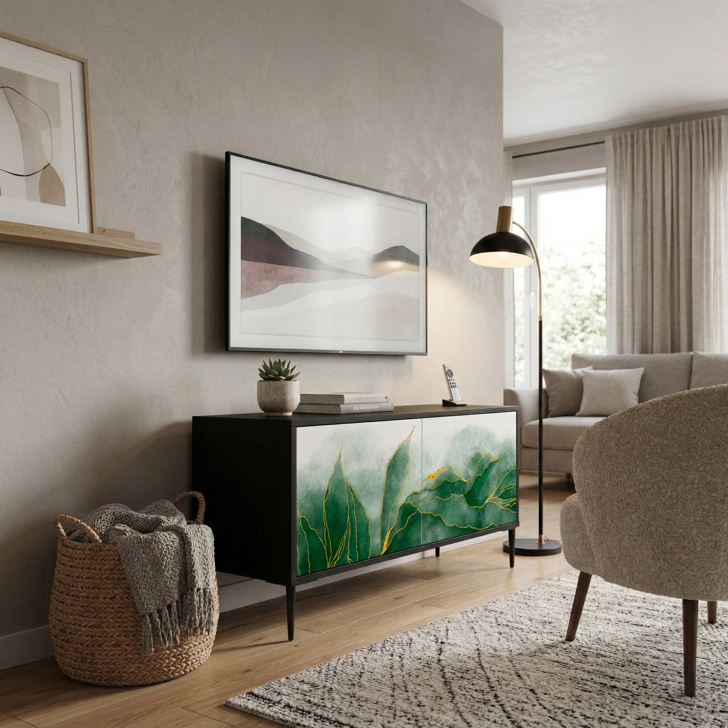 EXPENSIVE NATURE Kompaktní dvoudveřový TV stolek