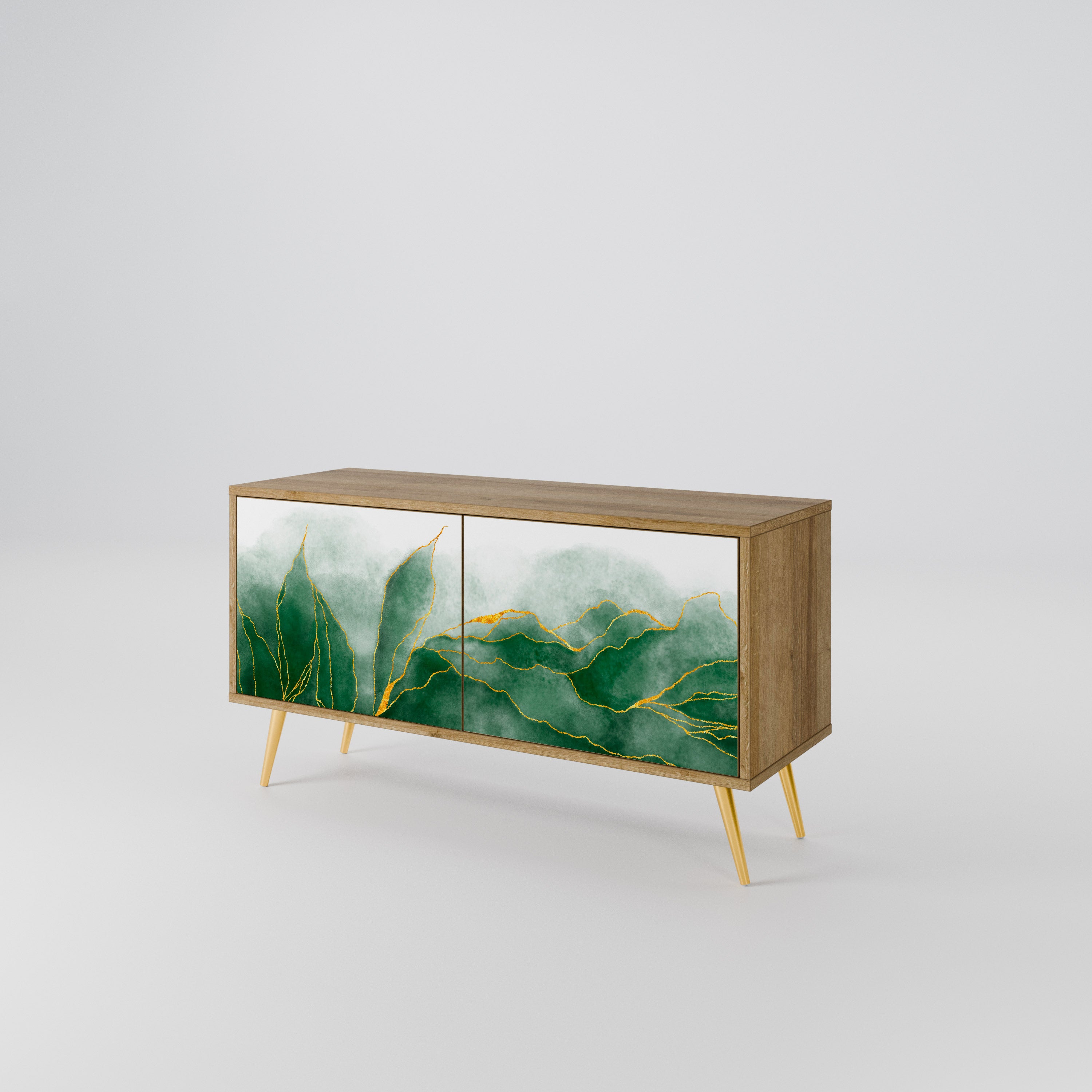 EXPENSIVE NATURE Compact 2-Door TV Cabinet