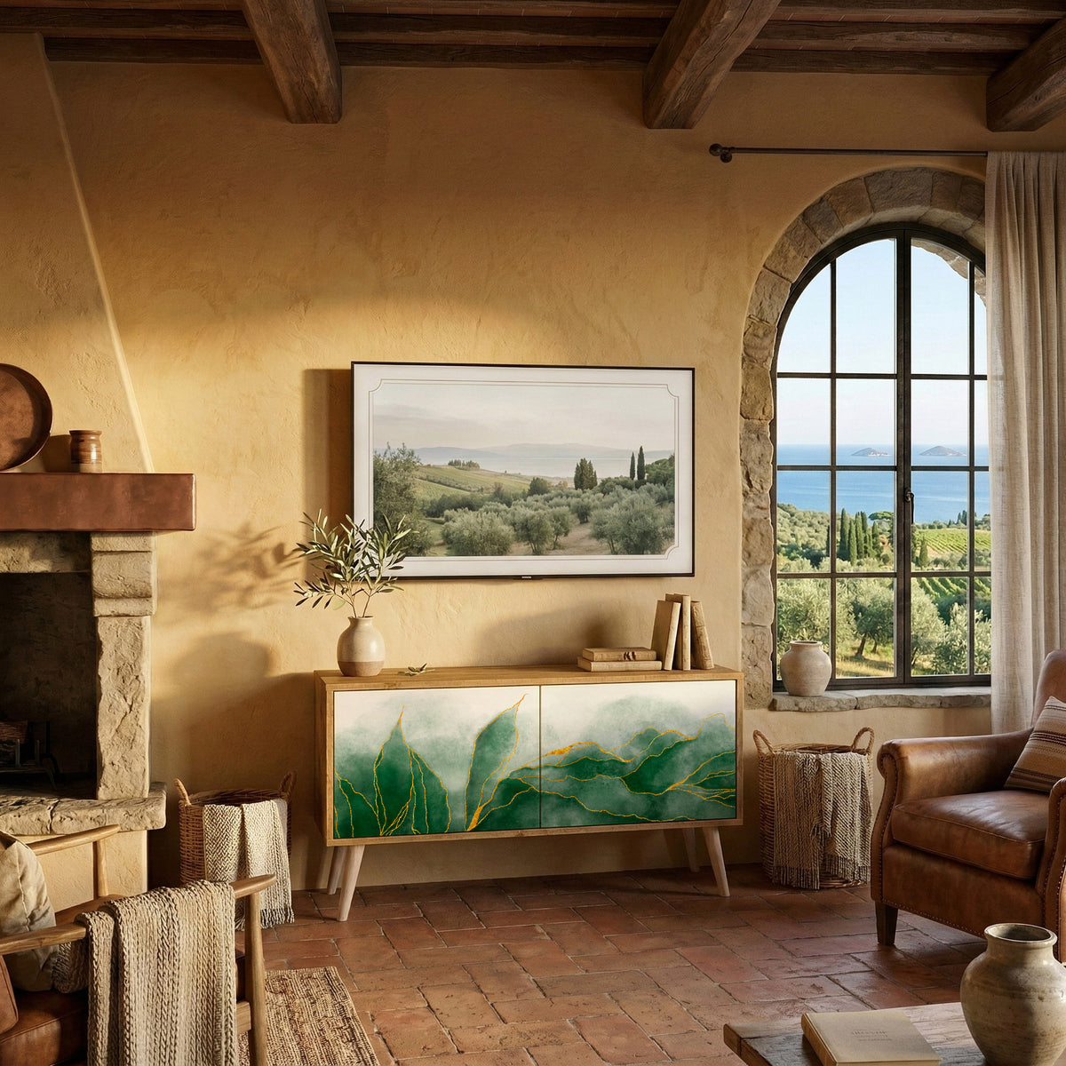 EXPENSIVE NATURE Kompaktní dvoudveřový TV stolek