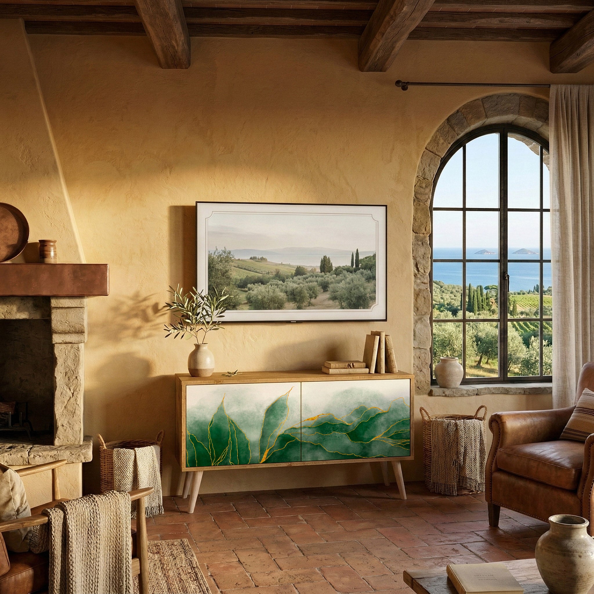 EXPENSIVE NATURE Kompaktní dvoudveřový TV stolek