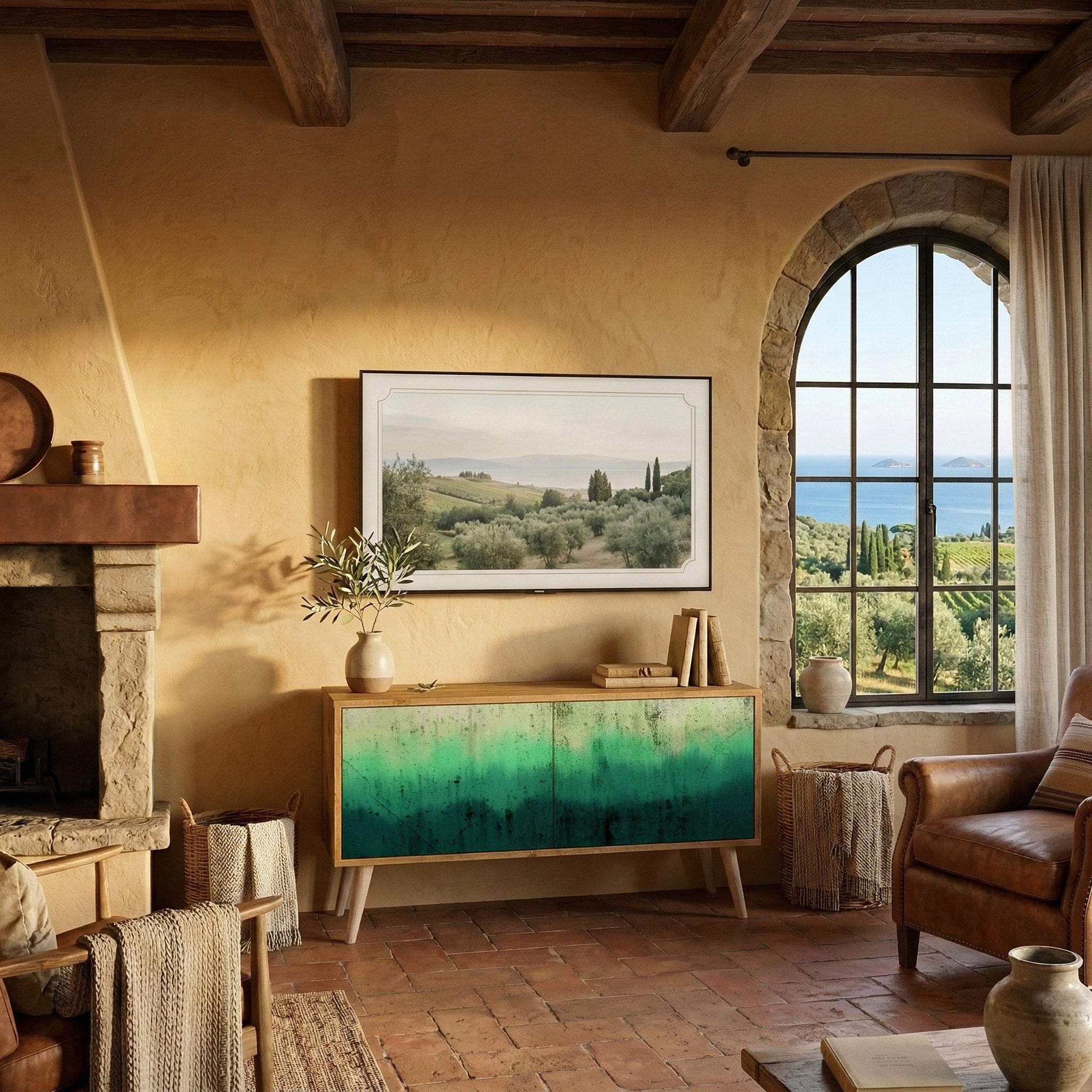 NORTHERN LIGHTS Kompaktní dvoudveřový TV stolek