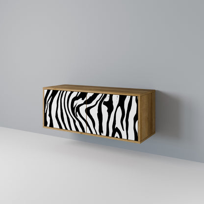 SPLENDID ZEBRA Kompaktní dvoudveřový TV stolek