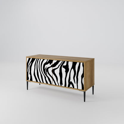 SPLENDID ZEBRA Kompaktní dvoudveřový TV stolek