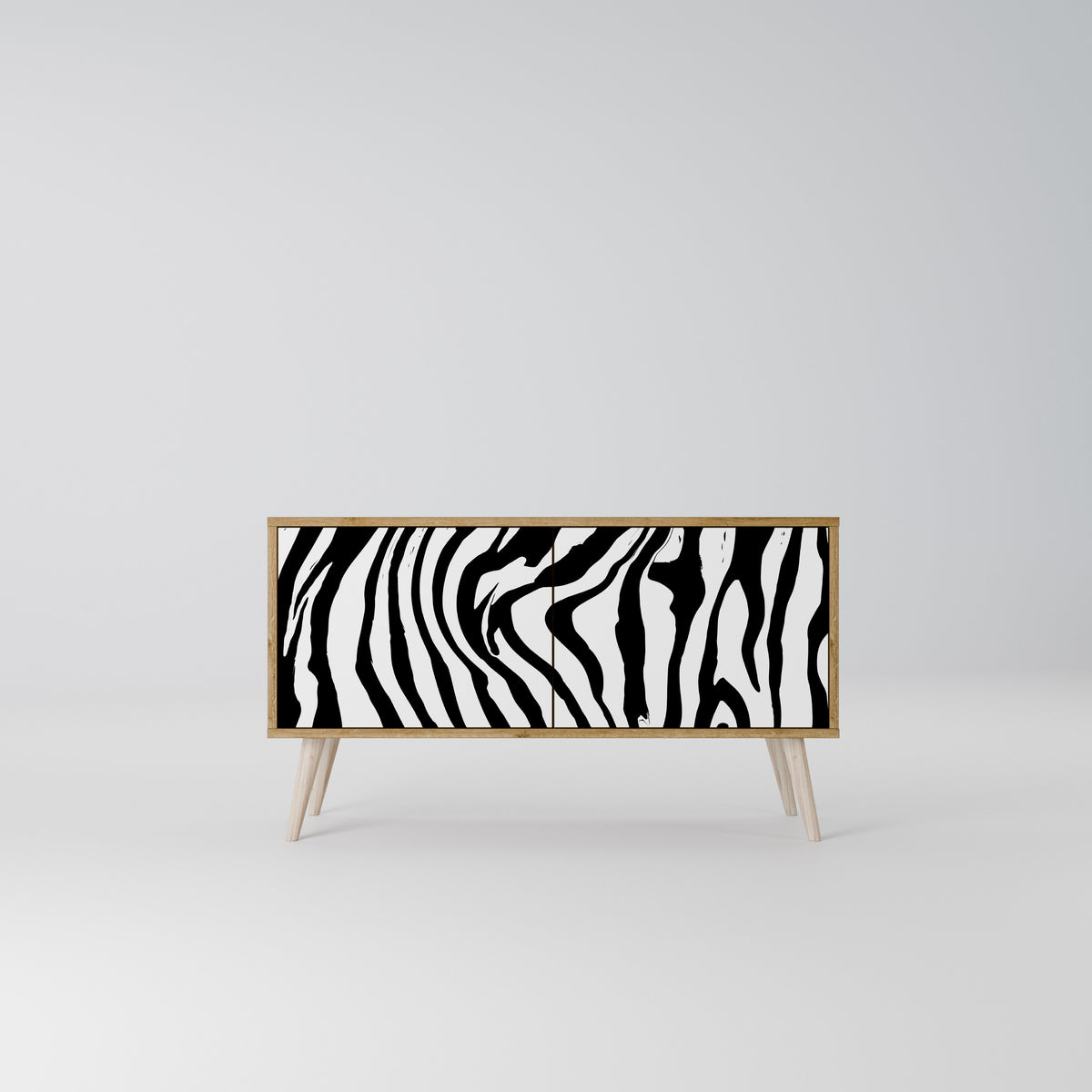 SPLENDID ZEBRA Kompaktní dvoudveřový TV stolek