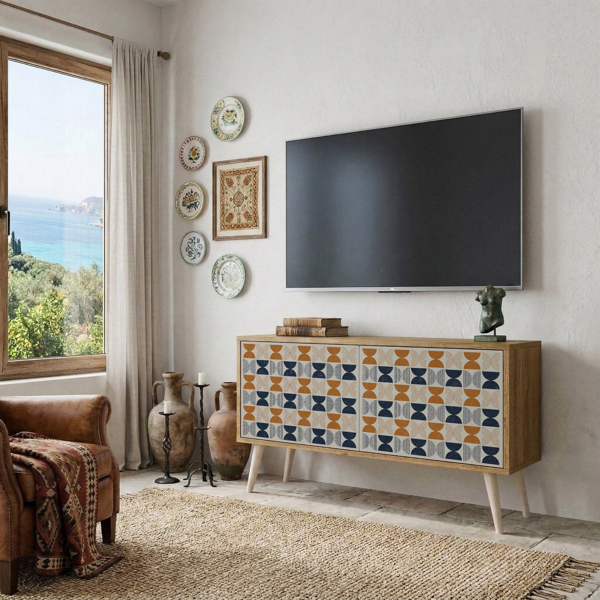 REFLECTION RANGE Kompaktní dvoudveřový TV stolek