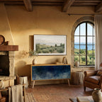 CELESTIAL FALL Kompaktní dvoudveřový TV stolek