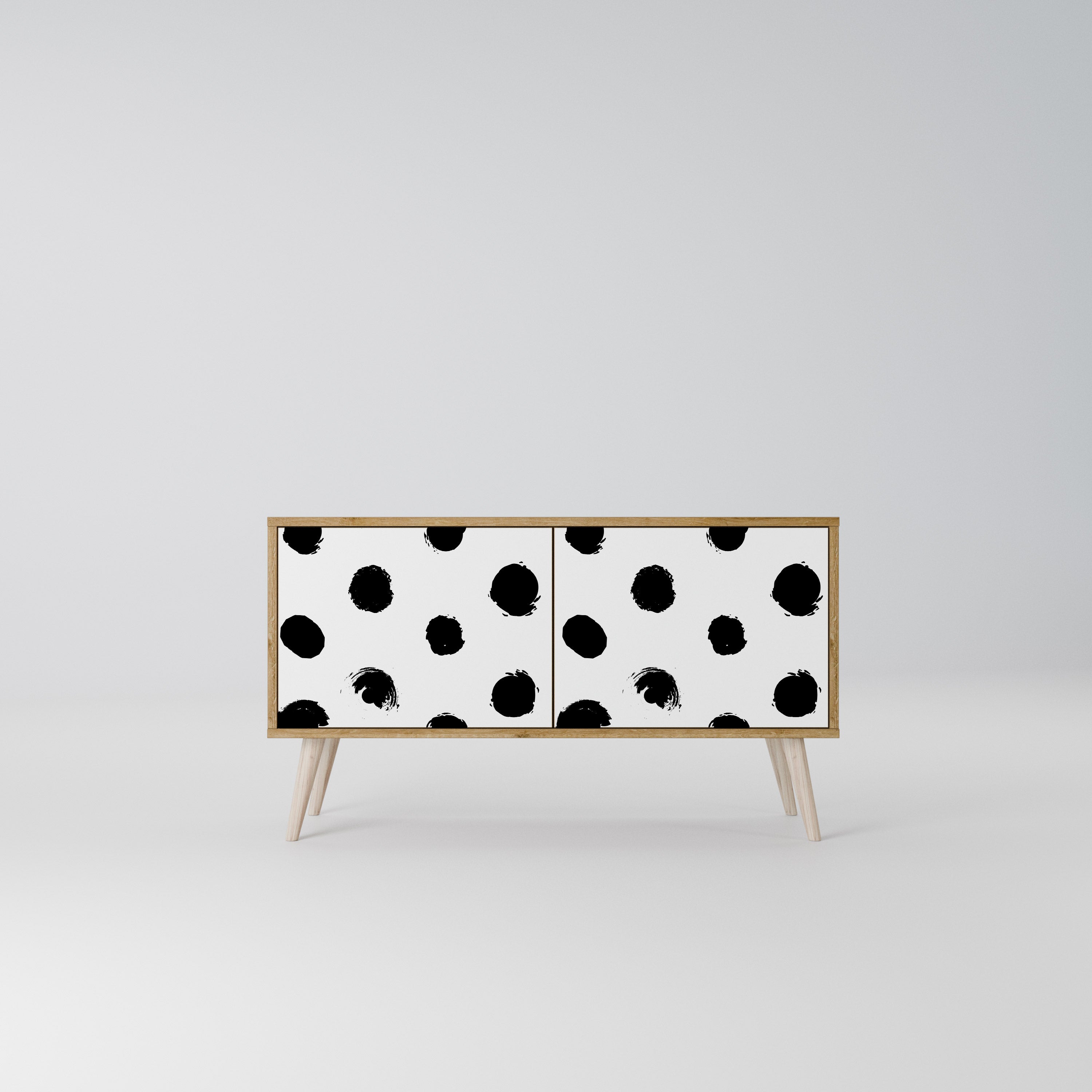 SLIPPING MINUTES Kompaktní dvoudveřový TV stolek