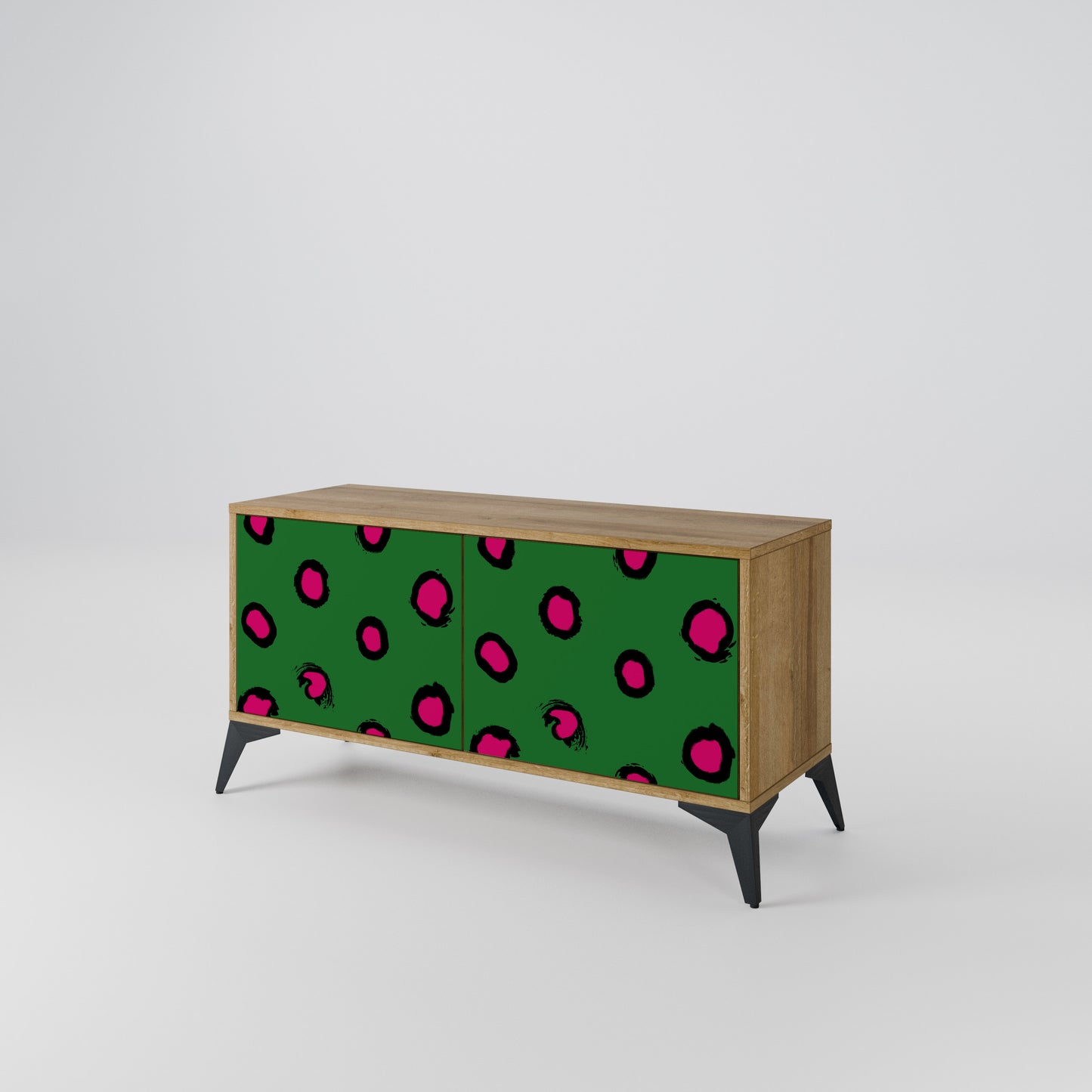 FUNKY SPOTS Kompaktní dvoudveřový TV stolek
