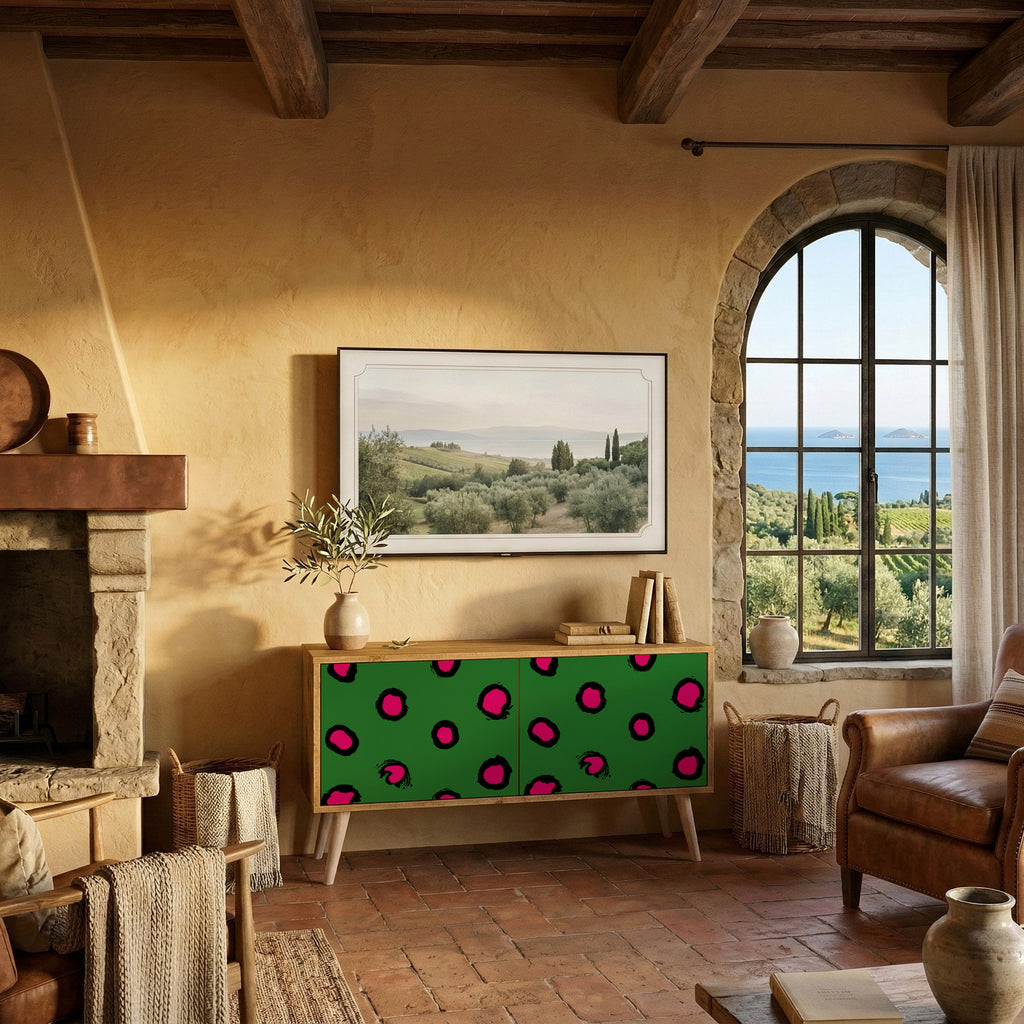 FUNKY SPOTS Kompaktní dvoudveřový TV stolek