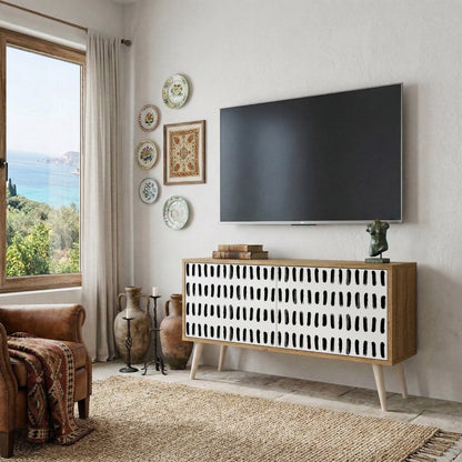 NIGHTY MELODIES Kompaktní dvoudveřový TV stolek