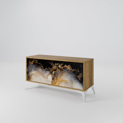 MARBLE OF TOMMORROW Kompaktní dvoudveřový TV stolek