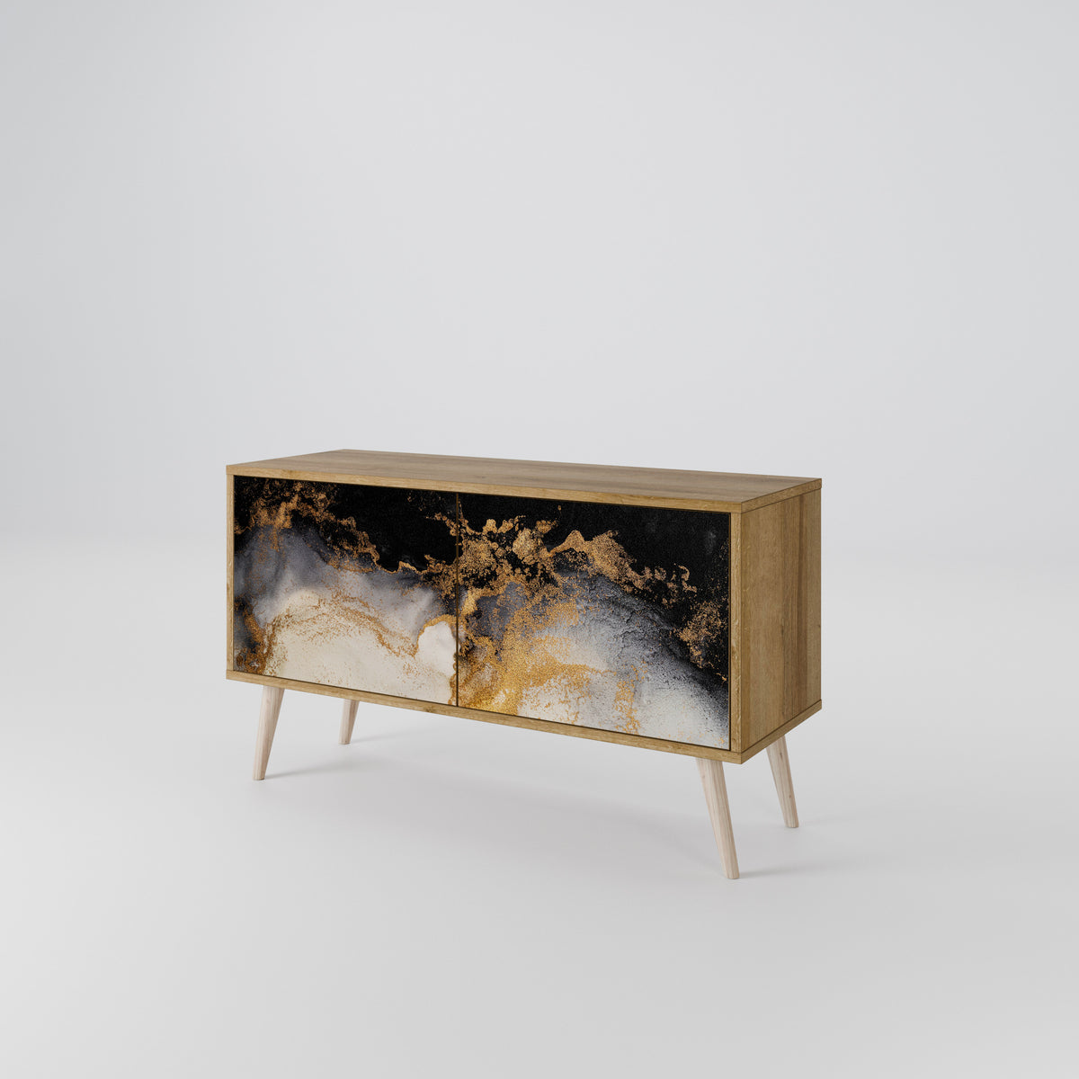 MARBLE OF TOMMORROW Kompaktní dvoudveřový TV stolek