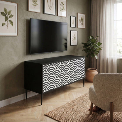 GLOOMY HOST Kompaktní dvoudveřový TV stolek