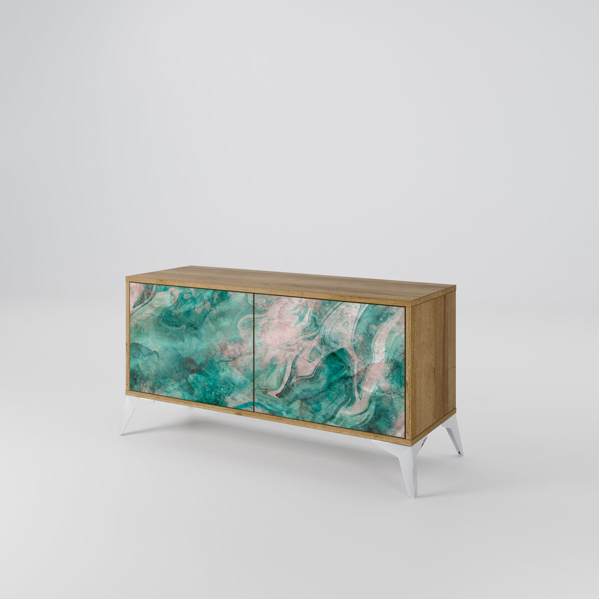 ABSTRACT ALCHEMY Kompaktní dvoudveřový TV stolek