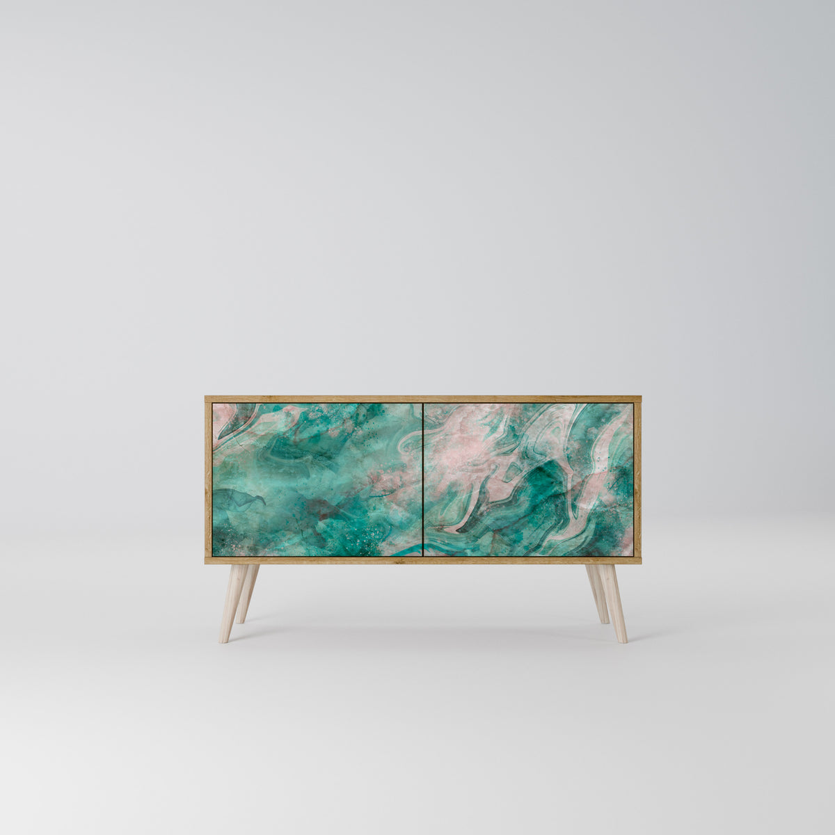 ABSTRACT ALCHEMY Kompaktní dvoudveřový TV stolek